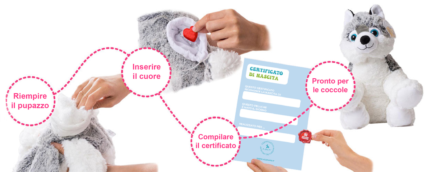 banner composizione la pupazzeria